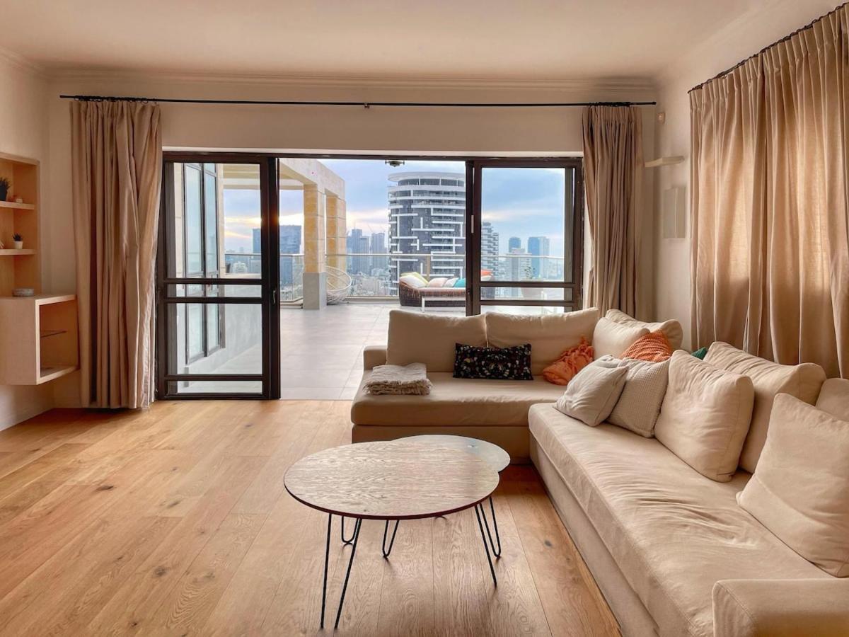 Beautiful Penthouse W/Amazing View, Prime Location Leilighet Ramat Gan Eksteriør bilde